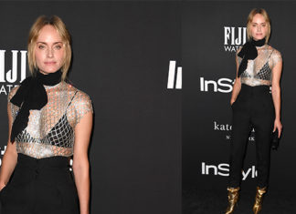 آمبر فاليتا تفاجئنا بإطلالة من توقيع إيف سان لوران!