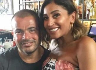 أنباء عن شجار بين عمرو دياب ودينا الشربيني