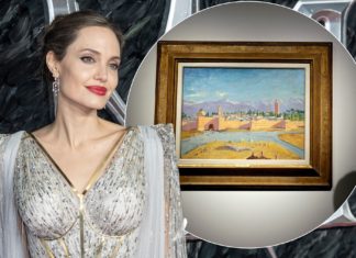 انجيلينا جولي تبيع لوحة مراكش لتشرشل بثمانية ملايين يورو