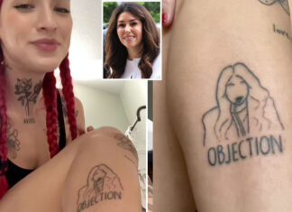 محامية جوني ديب كاميل فاسكيز تتحول الى وشم يرمز الى القوة