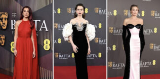 إطلالات النجمات في حفل جوائز بافتا 2024