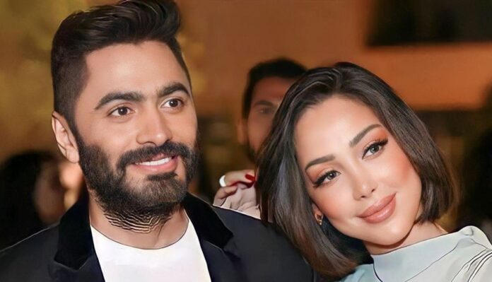 تامر حسني وبسمة بوسيل تامر حسني وبسمة بوسيل