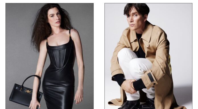 فيرساتشي تكشف عن حملة Versace Icons الجديدة بالتعاون مع آن هاثاواي وكوليان مورفي